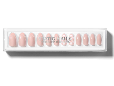 Static Nails Reusable Pop-On Manicure Set, Almond