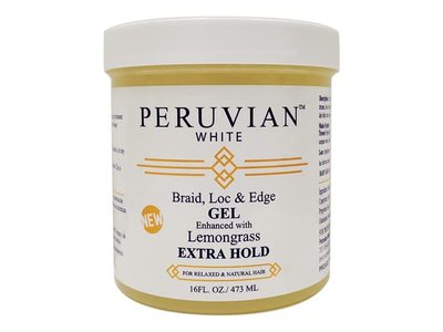 Peruvian White Braid, Loc & Edge Gel, Apple Cider Vinegar, 16 fl oz/473 mL