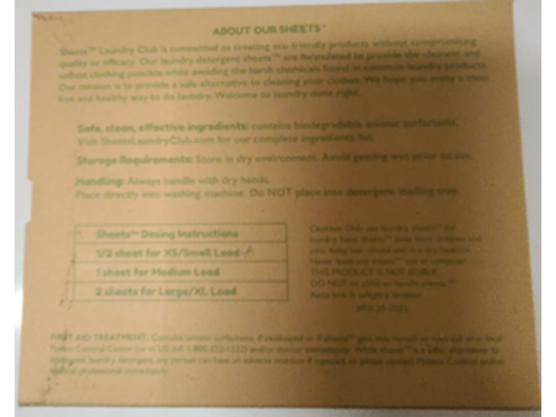 Sheets Laundry Club Laundry Sheets, Fresh Linen Scent