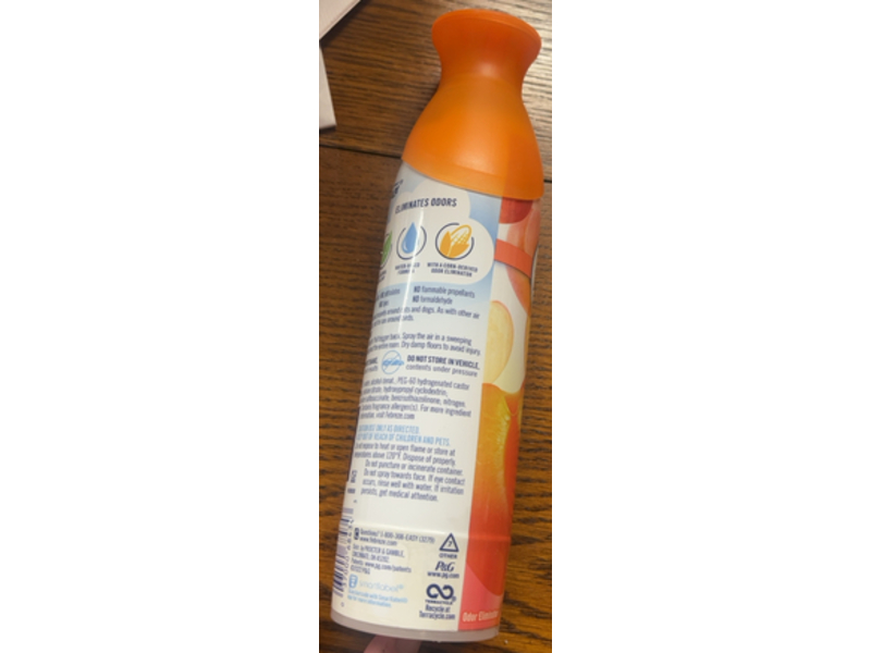 Febreze Air Freshener Spray, Peach, 8.8 oz/250 g