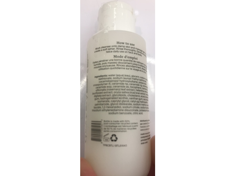 Cocokind Milky-Soft Face And Body Cleanser, 1.7 fl oz/50 mL