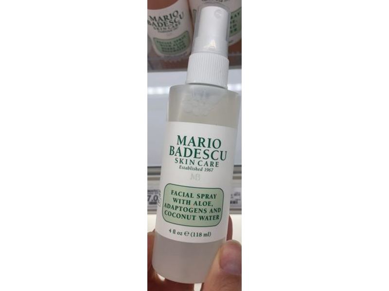 Mario Badescu Skin Care Facial Spray, Aloe, Adaptogens And Coconut Water, 4 fl oz/118 mL
