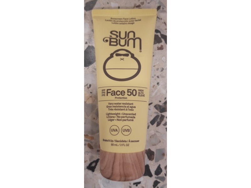 Sun Bum Face Protection Sunscreen, SPF 50, 3 fl oz/88 mL