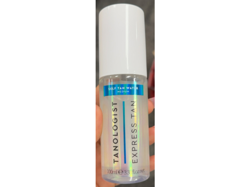 Tanologist Express Self Tan Water, Medium, 3.38 fl oz/100 mL