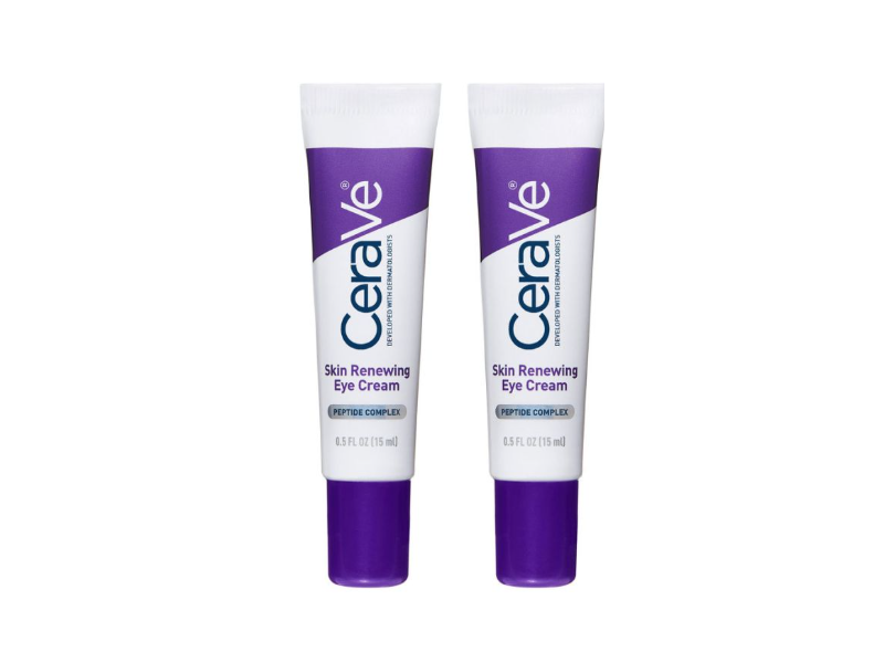 CeraVe Skin Renewing Eye Cream, 0.5 fl oz/15 mL, Pack Of 2