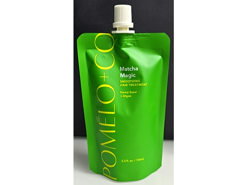 Pomelo + Co Matcha Magic Smoothing Hair Treatment, Hemp Seed + Algae, 3.3 fl oz/100 mL