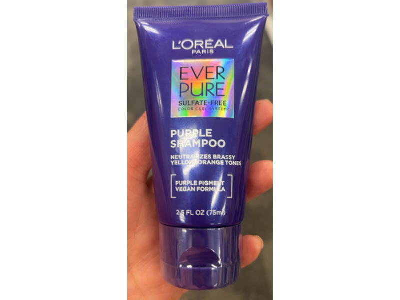 L'Oreal Paris Ever Pure Purple Shampoo, Purple Pigment, 2.5 fl oz/75 mL