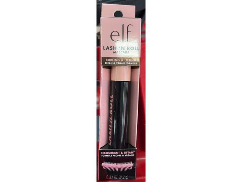 e.l.f Curling & Lifting Lash 'N Roll Mascara, Deep Brown, 0.32 oz/9.2 g