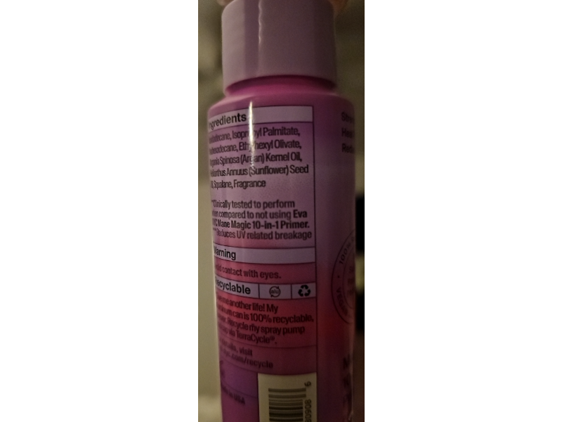 Eva Nyc Mane Magic 10 - In - 1 Primer, Argan Oil + Sunflower Seed Oil, 2 fl oz/60 mL