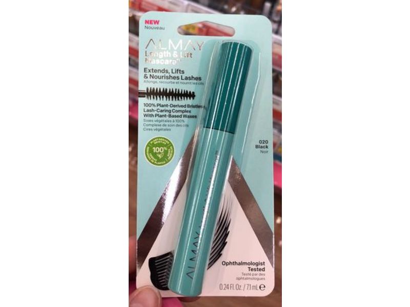 Almay Length & Lift Mascara, 020 Black, 0.24 fl oz/7.1 mL