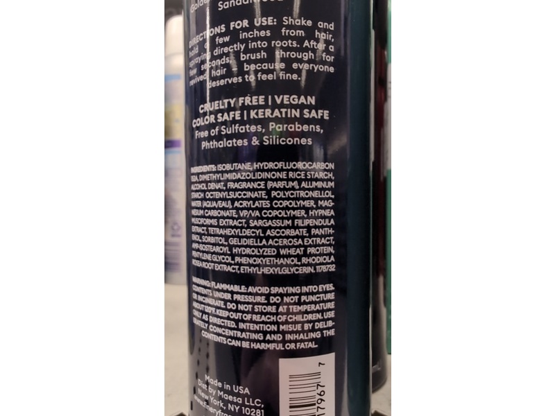 Fine'ry Fine Fragrance Dry Shampoo, The New Rouge, 5 oz/195 mL