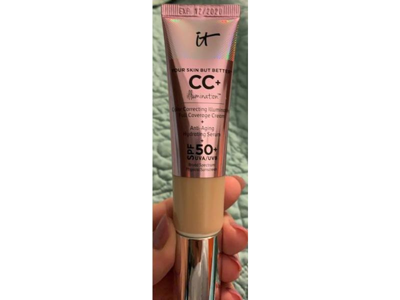 It Cosmetics CC+Illumination Cream, Fair Light, SPF 50+, 1.08 fl oz/32 mL