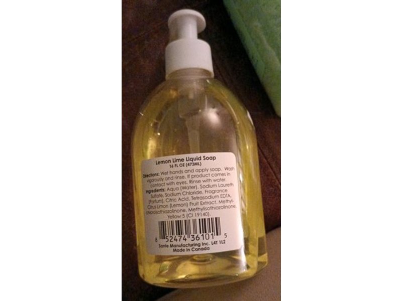 Spa Soap Liquid Soap, Lemon Lime, 16 fl oz/473 mL