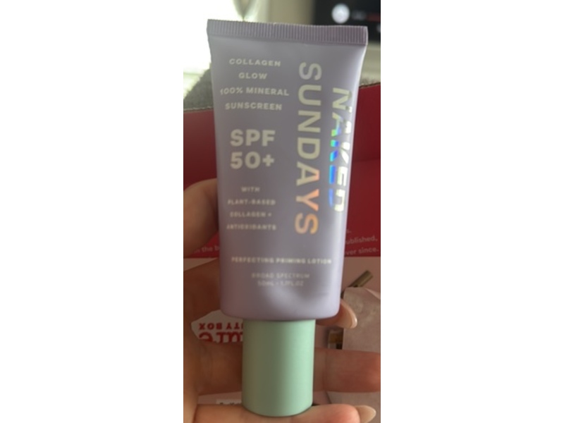 Naked Sundays Collagen Glow 100% Mineral Sunscreen, SPF 50+, 1.7 fl oz/50 mL