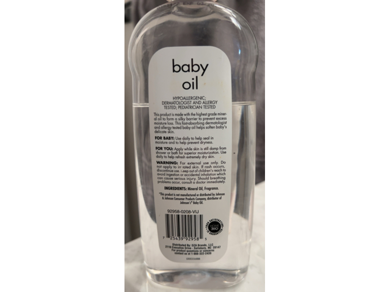 Home 360 Baby Oil, 20 fl oz/591 mL