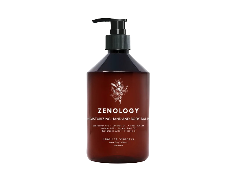 Zenology Moisturizing Hand & Body Balm, Camellia Sinensis, 16.91 fl oz/500 mL