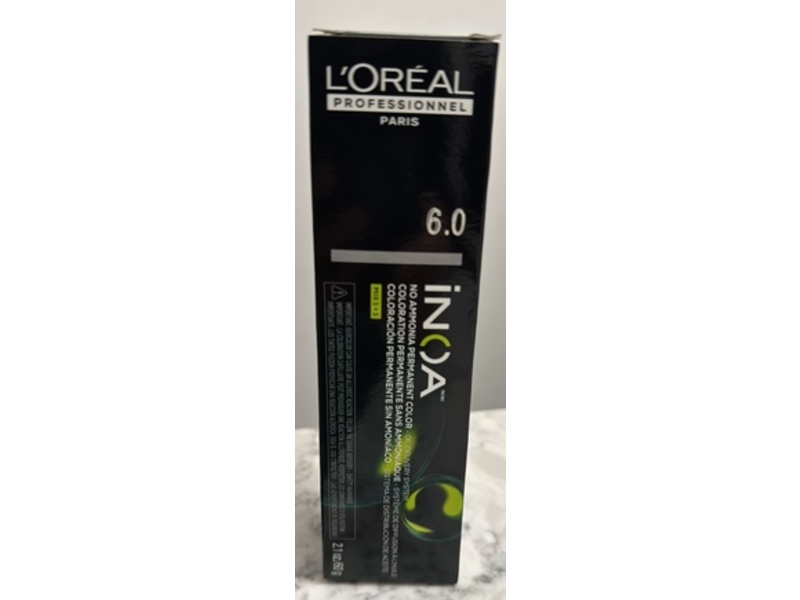 L'Oreal Paris iNOA Permanent Hair Color, 6.0, 2.1 oz/60 g