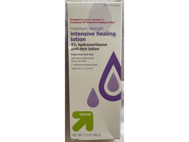 Up & Up Intensive Healing Lotion, Maximum Strength, 3.5 oz/99 g