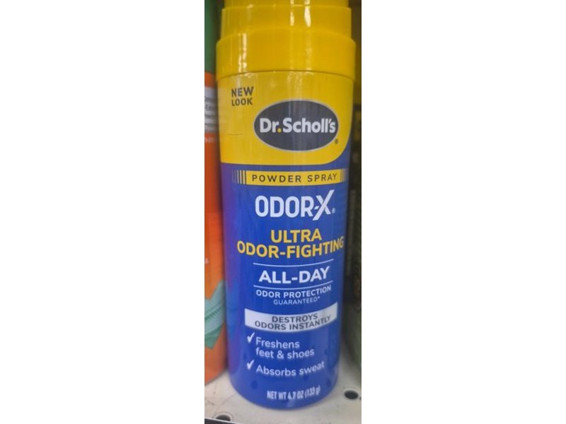 Dr. Scholl's Odor-X Ultra Odor-Fighting Powder Spray, 4.7 oz/133 g