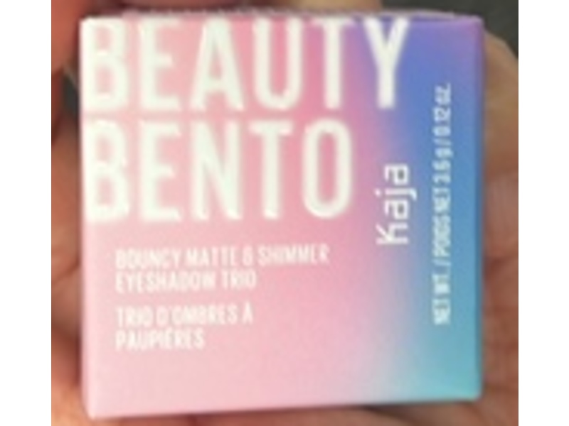 Kaja Beauty Bento Bouncy Matte & Shimmer Eyeshadow Trio, 08 Chocolate Dahlia, 0.12 oz/3.6 g