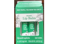 Earth Mama Organic Lip Balm Duo, Mint Herbal, 0.52 oz/15.2 g - thumbnail 1