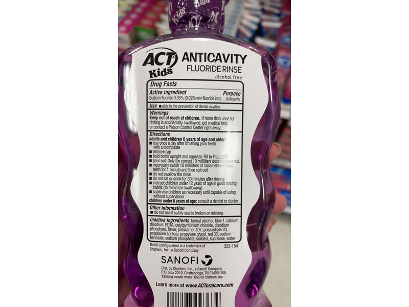 ACT Kids Anticavity Fluoride Rinse, Groovy Grape, 16.9 fl oz