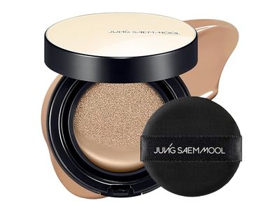 Jung Saem Mool Essential Skin Nuder Cushion Foundation, 25N Bronze, 0.49 oz/14 g
