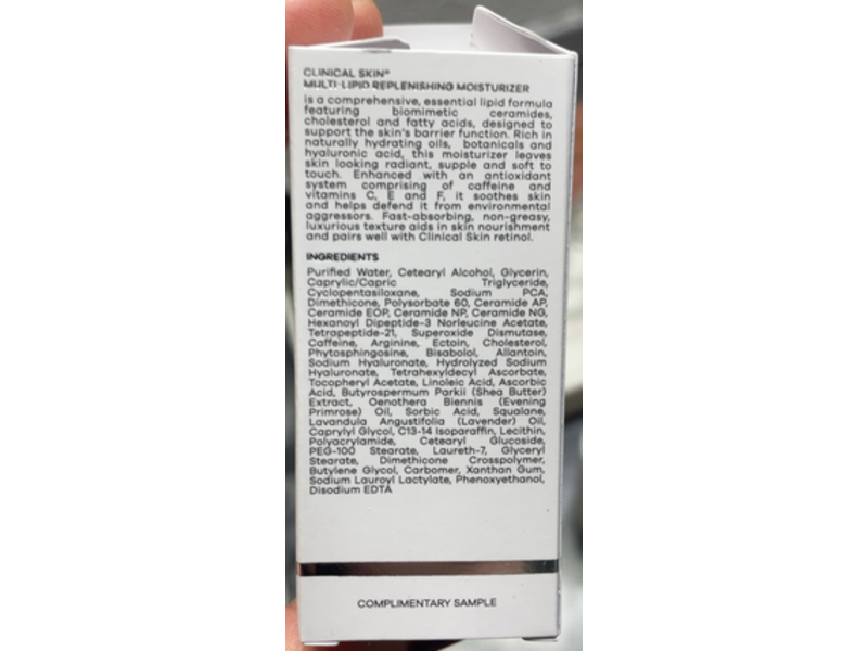 Clinical+Skin Multi-Lipid Replenishing Moisturizer, 0.14 oz/4 mL
