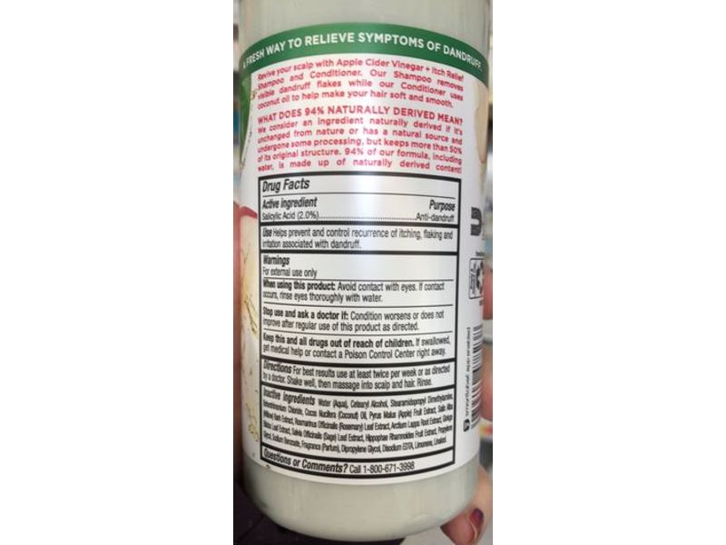 RE-fresh Scalp Care Anti Dandruff Conditioner, 13.5 fl oz / 400 mL