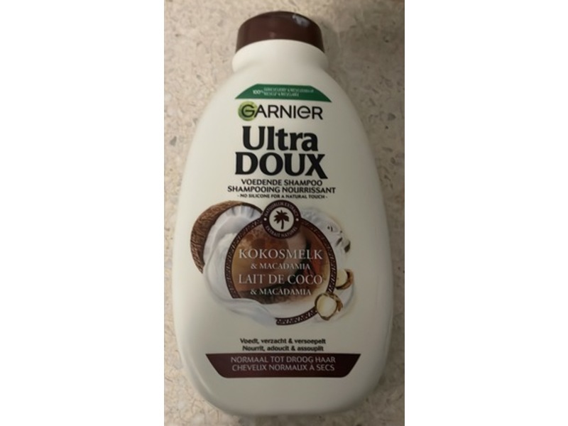 Garnier Ultra Doux Shampoo, Kokosmelk & Macadamia, Lait De Coco & Macadamia, 250 mL