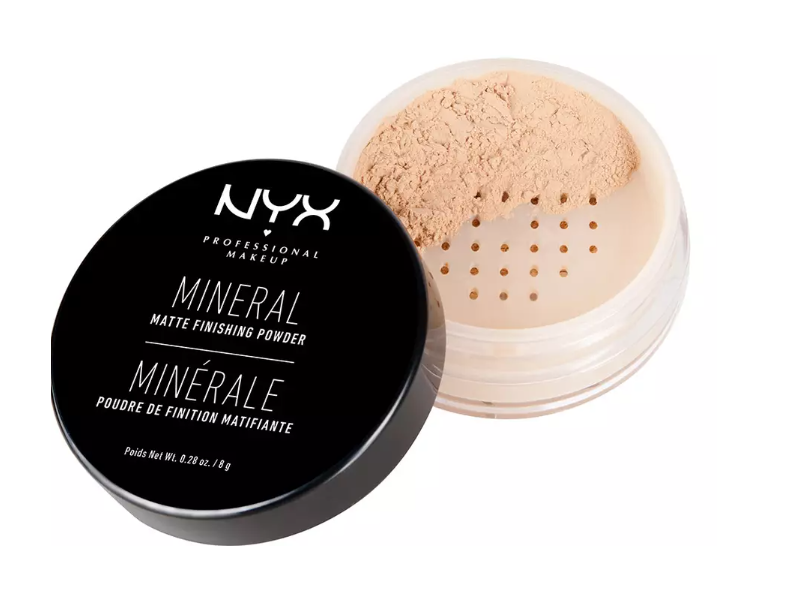 NYX Professional Makeup Mineral Matte Finishing Powder, Light/Medium, 0.28 oz/8 g.