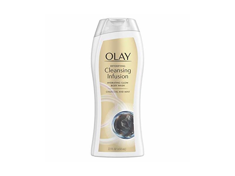 Olay Detoxifying Cleansing Infusion Body Wash, Charcoal and Mint, 22 fl oz