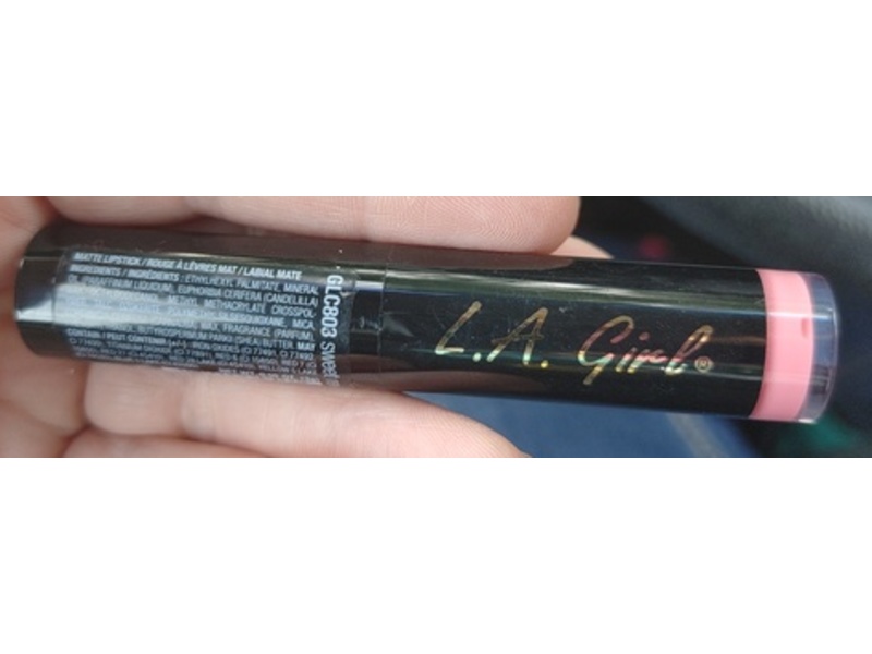 L.A. Girl Matte Flat Velvet Lipstick, GLC803 Sweet Revenge, 0.1 oz/3 g