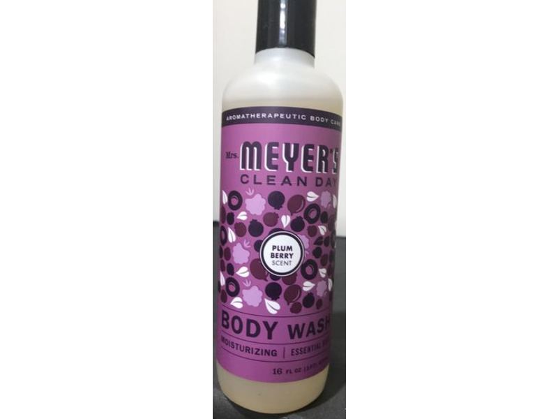 Mrs. Meyer's Clean Day Body Wash, Plum Berry Scent, 16 fl oz/473 mL