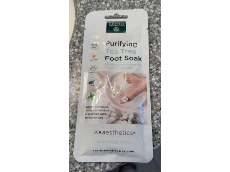 Earth Therapeutics Purifying Foot Soak, Tea Tree, 1.76 oz/50 g