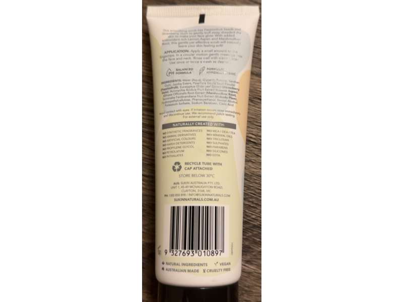 Sukin Teen Skin Super Scrub, 4.23 fl oz/125 mL