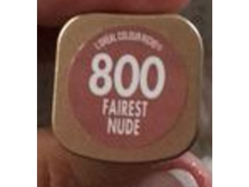 L'oreal Paris Colour Riche Satin Lipstick, 800 Fairest Nude, 0.13 oz/3.6 g