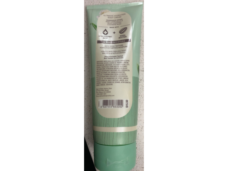 Bath & Body Works Body Cream, Fresh Gardenia, 8 oz/226 g