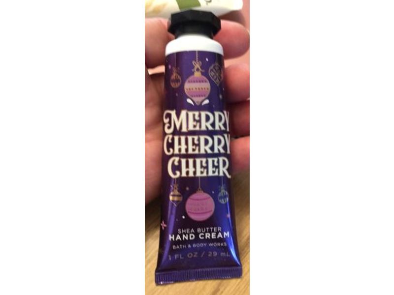 Bath and Body Works Merry Cherry Cheer Hand Cream, Shea Butter, 1 fl oz/29 mL