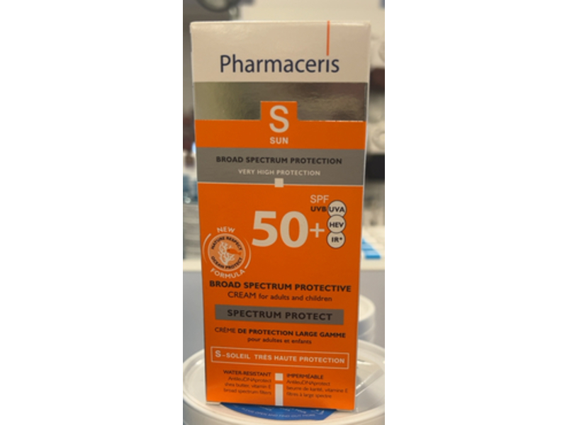 Pharmaceris Broad Spectrum Protective Cream, SPF 50 +, 1.7 fl oz/50 mL
