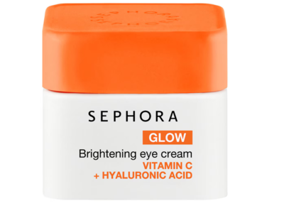 Sephora Glow Brightening Eye Cream, Vitamin C + Hyaluronic Acid, 0.67 fl oz/20 mL