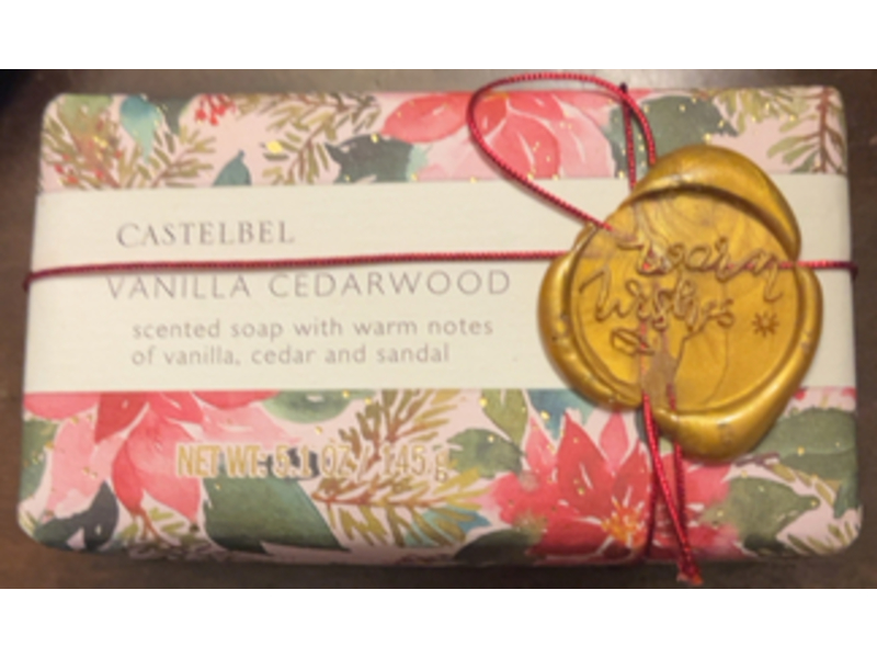 Castelbel Soap Bar, Vanilla Cedarwood, 5.1 oz/145 g