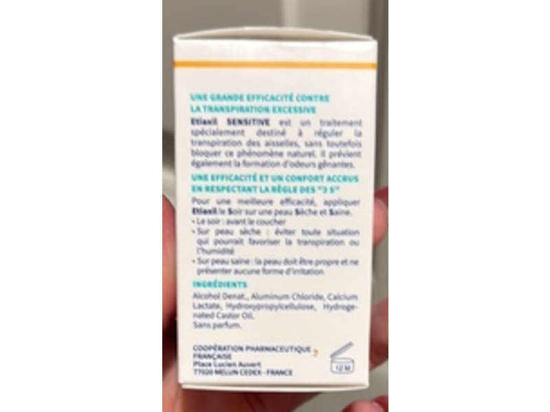 Cooper Pharma EtiaXil Antiperspirant Roll-On, Sensitive, 4 Days, 15 mL