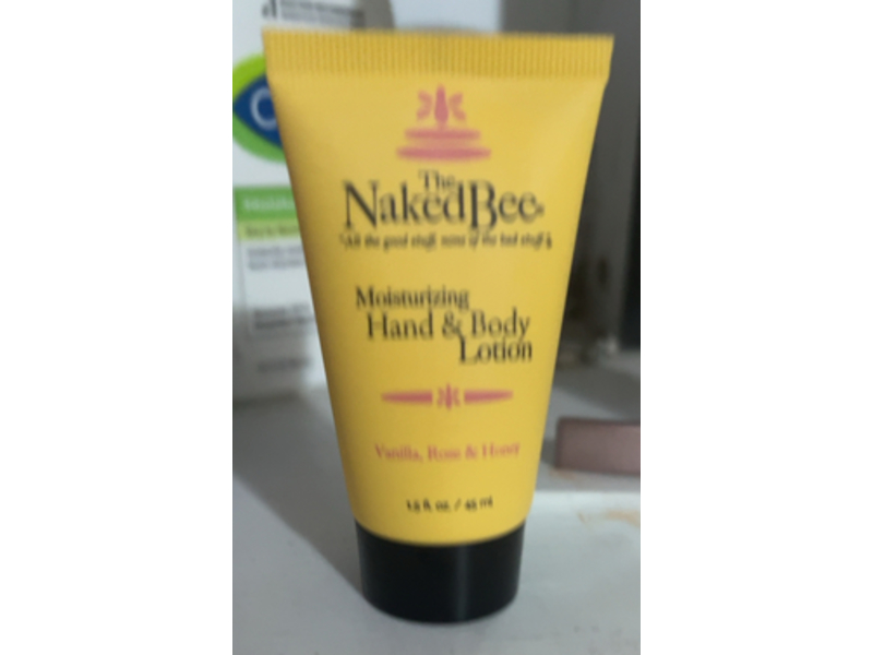 The Naked Bee Moisturizing Hand & Body Lotion, Vanilla Rose & Honey, 1.5 fl oz/45 mL