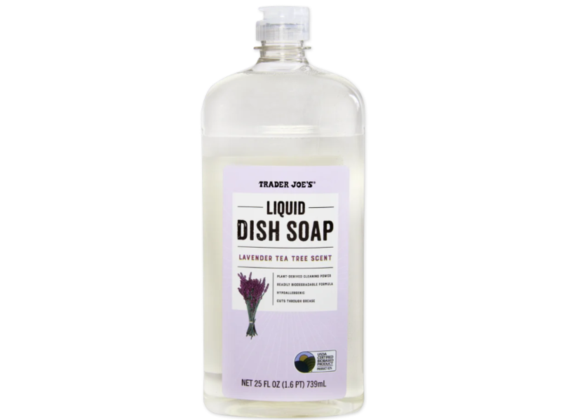 Trader Joe's Liquid Dish Soap, Lavender Tea Tree, 25 fl oz/739 mL