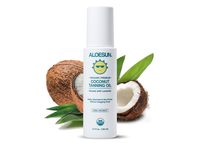 Aloesun Organic Coconut Tanning Oil, Lavender, 3.4 fl oz/100 mL - thumbnail 1