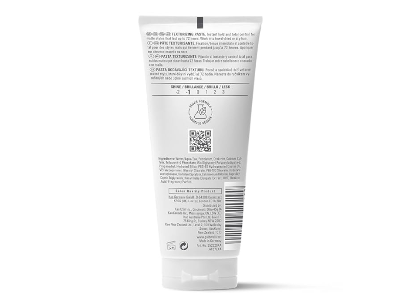 Goldwell StyleSign Roughman Texturizing Paste, 3.3 fl oz/100 mL