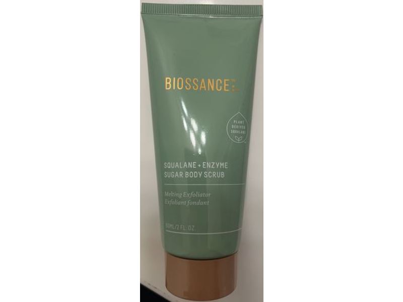 Biossance Squalane + Enzyme Sugar Body Scrub, 2 fl oz/60 mL