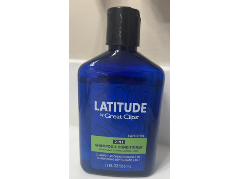 Great Clips 2 In 1 Shampoo & Conditioner, Vitamin B, Thyme & Irish Moss, 12 fl oz/355 mL