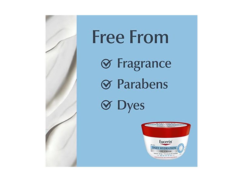 Eucerin Daily Hydration Gel Cream, Dry Skin, 12 oz